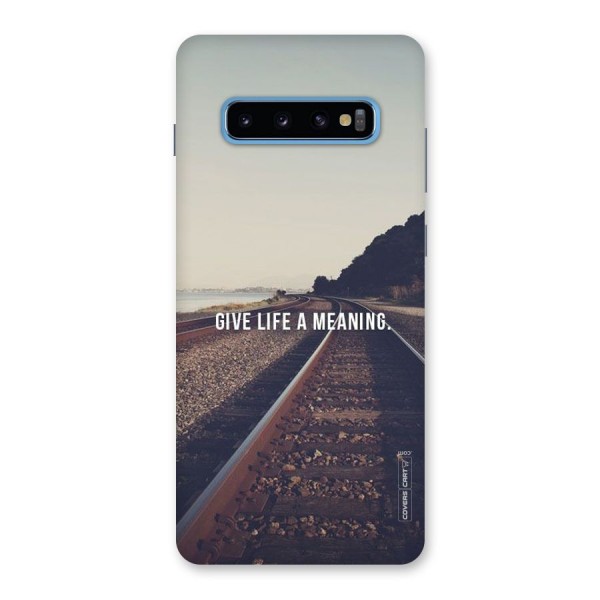 Meaning To Life Back Case for Galaxy S10 Plus