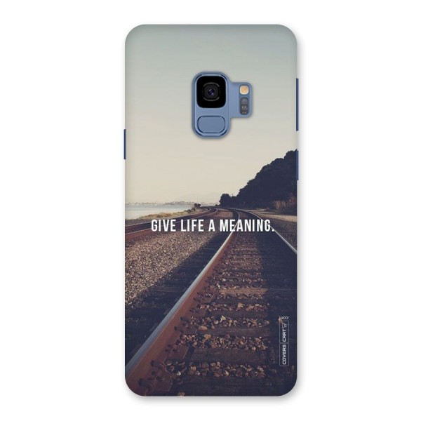 Meaning To Life Back Case for Galaxy S9