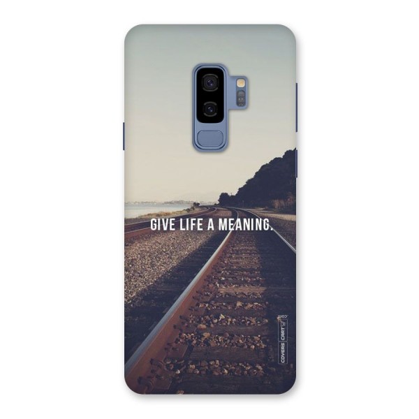 Meaning To Life Back Case for Galaxy S9 Plus