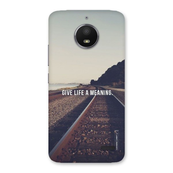 Meaning To Life Back Case for Moto E4