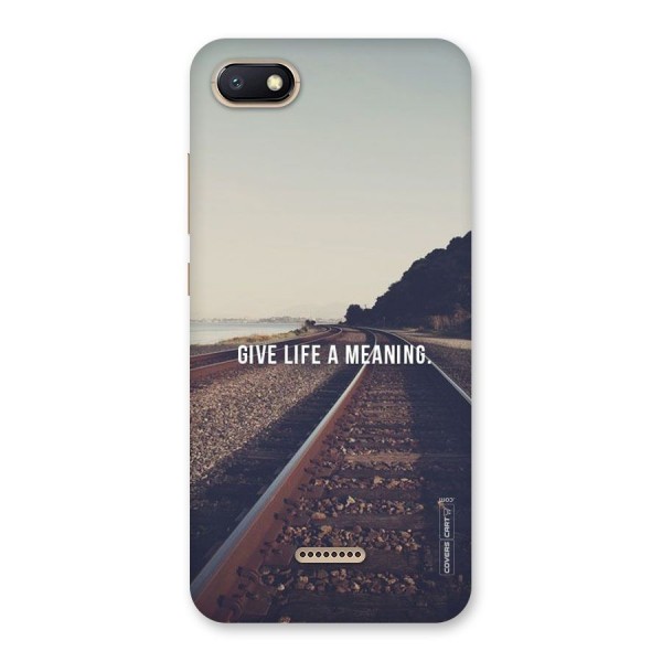 Meaning To Life Back Case for Redmi 6A