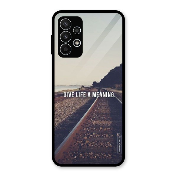 Meaning To Life Glass Back Case for Galaxy A23