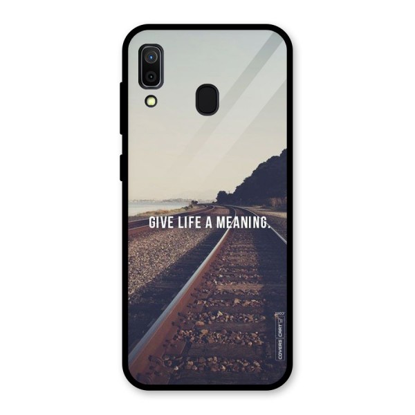 Meaning To Life Glass Back Case for Galaxy A30