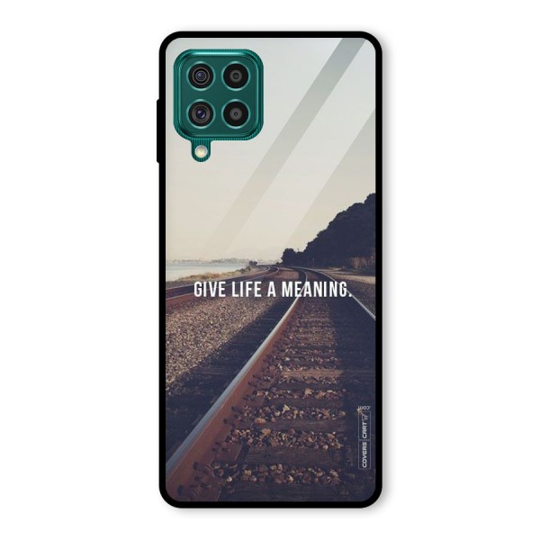 Meaning To Life Glass Back Case for Galaxy F62