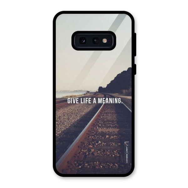 Meaning To Life Glass Back Case for Galaxy S10e