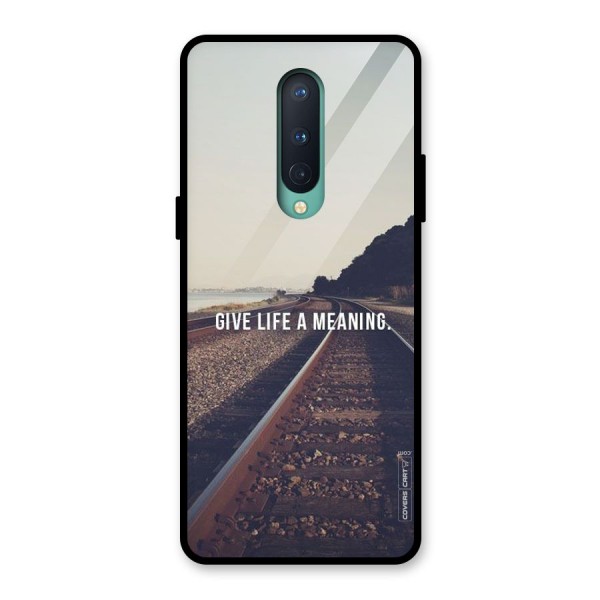 Meaning To Life Glass Back Case for OnePlus 8