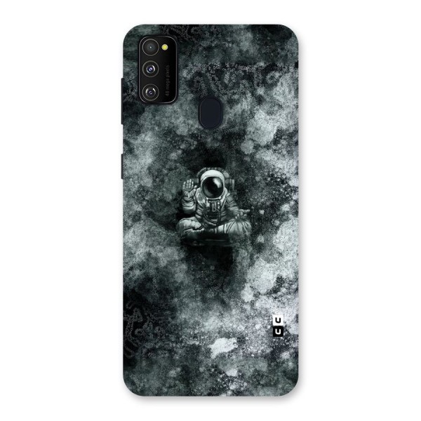 Meditating Spaceman Back Case for Galaxy M21