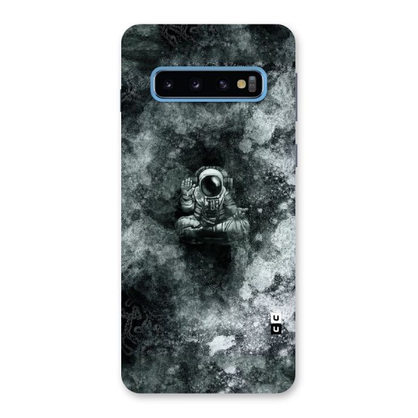 Meditating Spaceman Back Case for Galaxy S10