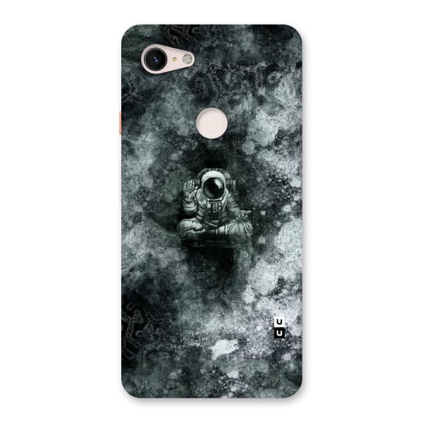 Meditating Spaceman Back Case for Google Pixel 3 XL