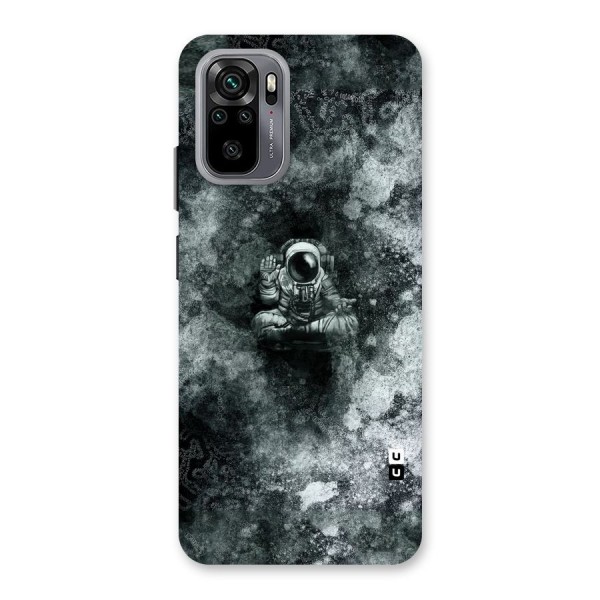 Meditating Spaceman Back Case for Redmi Note 10