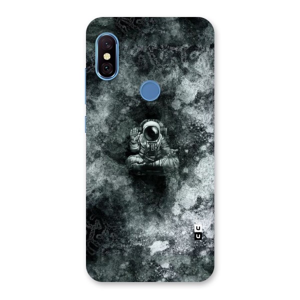 Meditating Spaceman Back Case for Redmi Note 6 Pro