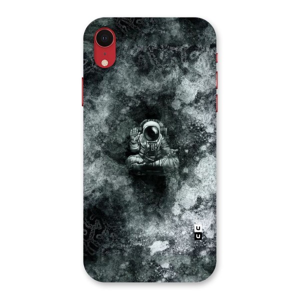 Meditating Spaceman Back Case for iPhone XR