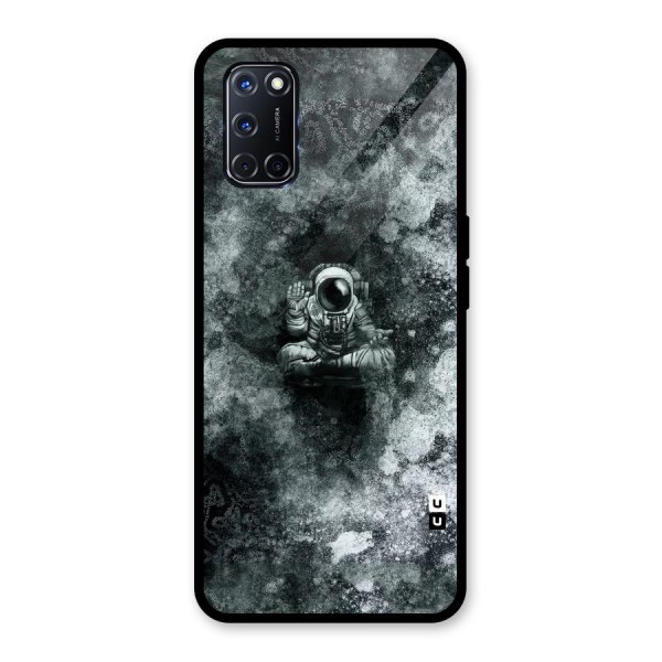 Meditating Spaceman Glass Back Case for Oppo A52