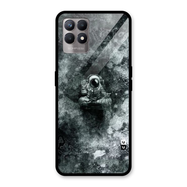 Meditating Spaceman Glass Back Case for Realme 8i