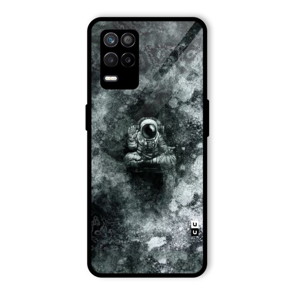 Meditating Spaceman Glass Back Case for Realme 9 5G