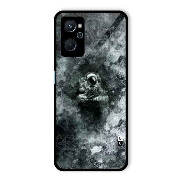 Meditating Spaceman Glass Back Case for Realme 9i