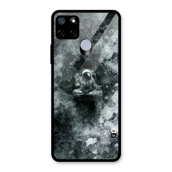 Meditating Spaceman Glass Back Case for Realme C15