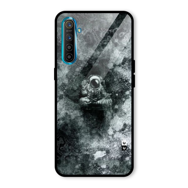 Meditating Spaceman Glass Back Case for Realme XT