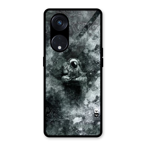 Meditating Spaceman Glass Back Case for Reno8 T 5G