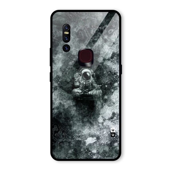 Meditating Spaceman Glass Back Case for Vivo V15