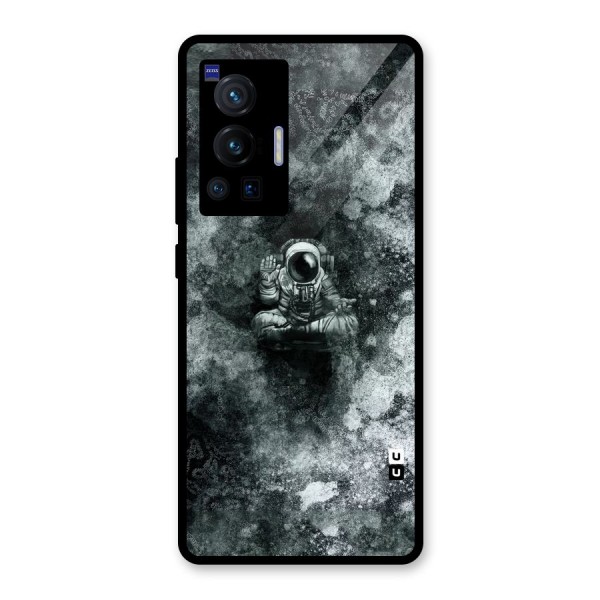 Meditating Spaceman Glass Back Case for Vivo X70 Pro