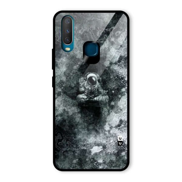 Meditating Spaceman Glass Back Case for Vivo Y12