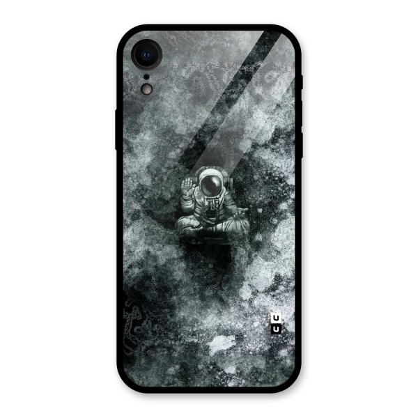 Meditating Spaceman Glass Back Case for XR