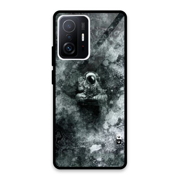 Meditating Spaceman Glass Back Case for Xiaomi 11T Pro