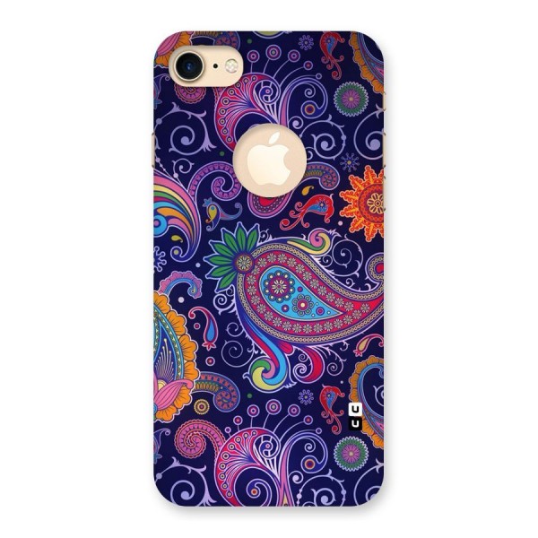 Mehendi Pattern Back Case for iPhone 8 Logo Cut