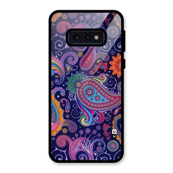 Mehendi Pattern Glass Back Case for Galaxy S10e