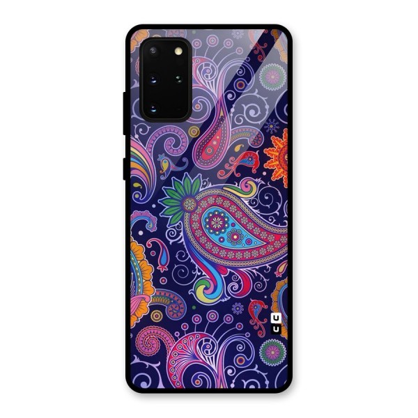 Mehendi Pattern Glass Back Case for Galaxy S20 Plus