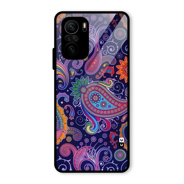 Mehendi Pattern Glass Back Case for Mi 11x