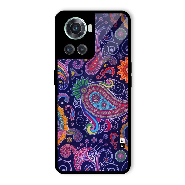 Mehendi Pattern Glass Back Case for OnePlus 10R