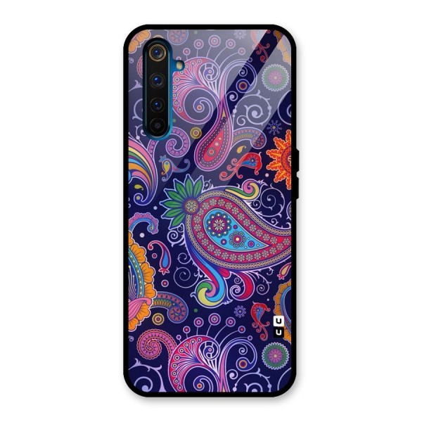 Mehendi Pattern Glass Back Case for Realme 6 Pro