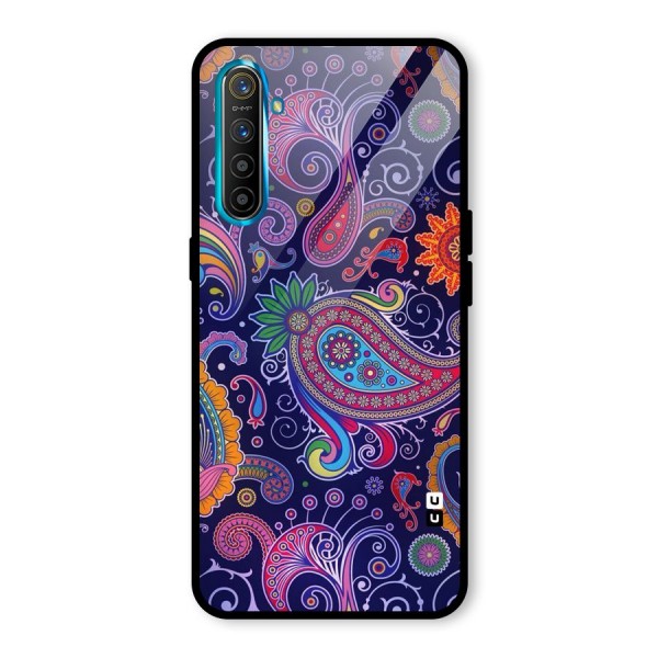 Mehendi Pattern Glass Back Case for Realme XT