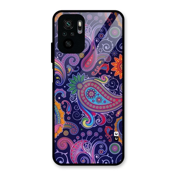 Mehendi Pattern Glass Back Case for Redmi Note 10