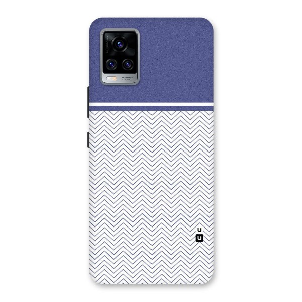 Melange Striped Pattern Back Case for Vivo V20 Pro