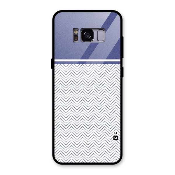 Melange Striped Pattern Glass Back Case for Galaxy S8