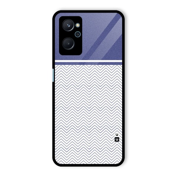 Melange Striped Pattern Glass Back Case for Realme 9i