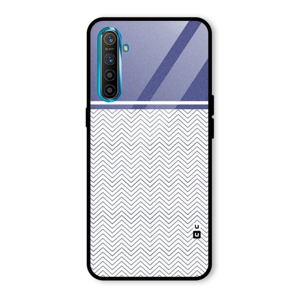 Melange Striped Pattern Glass Back Case for Realme XT