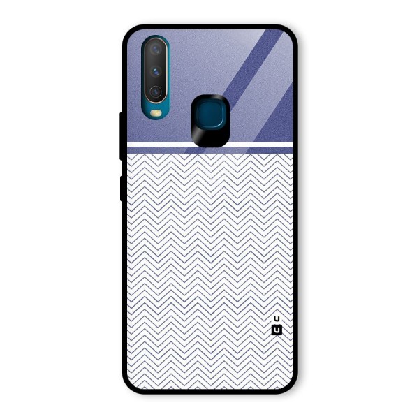 Melange Striped Pattern Glass Back Case for Vivo Y15