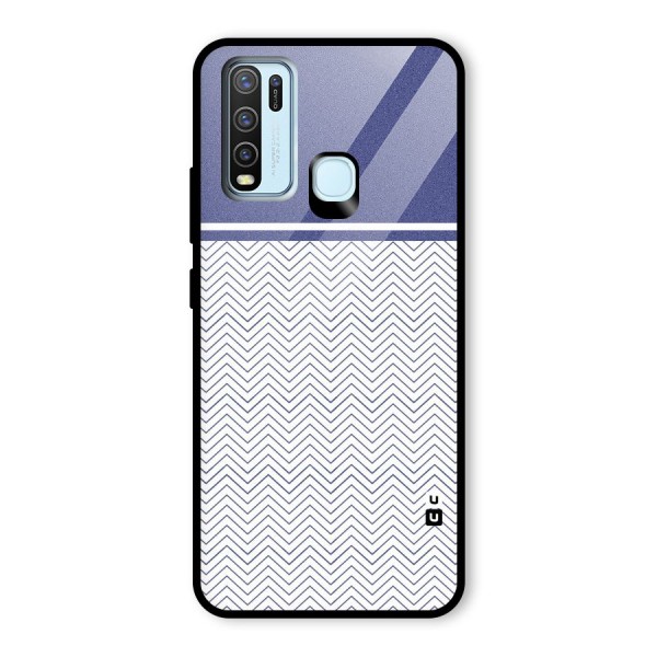 Melange Striped Pattern Glass Back Case for Vivo Y50