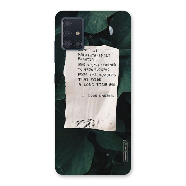 Memories Back Case for Galaxy A51