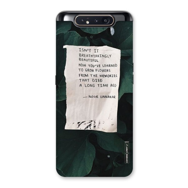 Memories Back Case for Galaxy A80