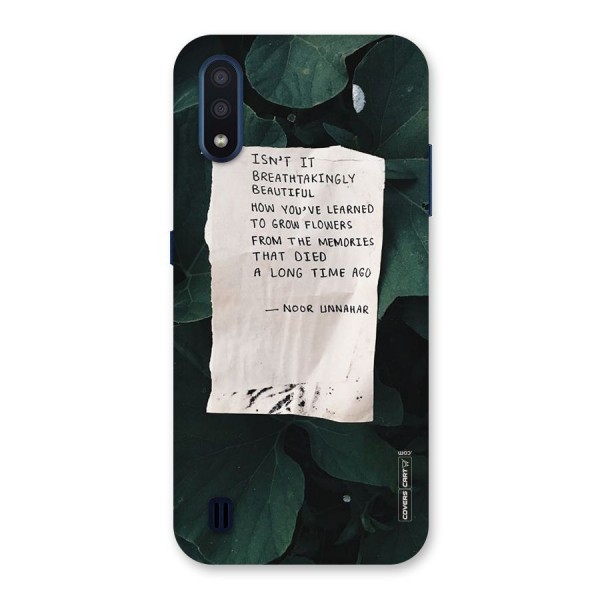 Memories Back Case for Galaxy M01