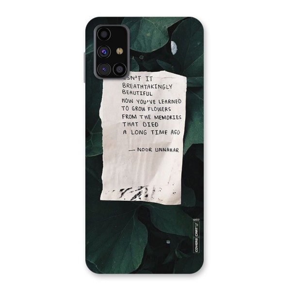 Memories Back Case for Galaxy M31s