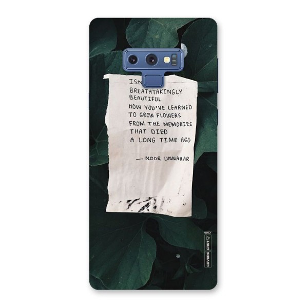 Memories Back Case for Galaxy Note 9