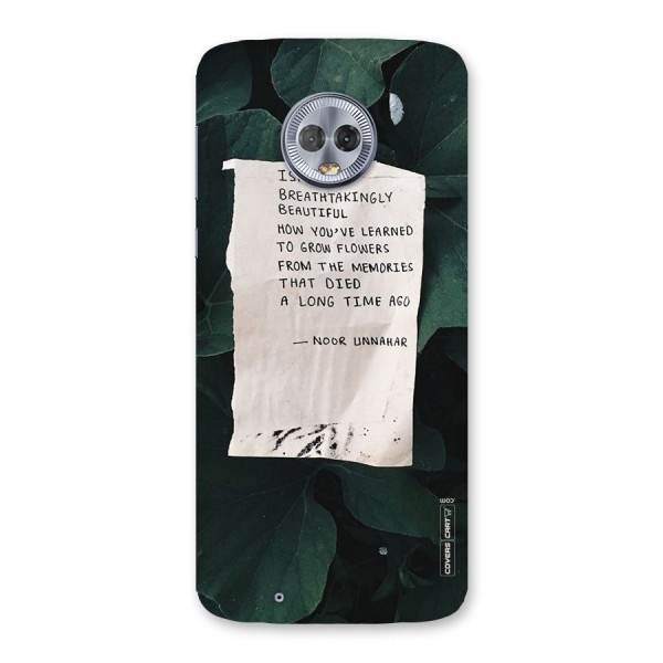 Memories Back Case for Moto G6