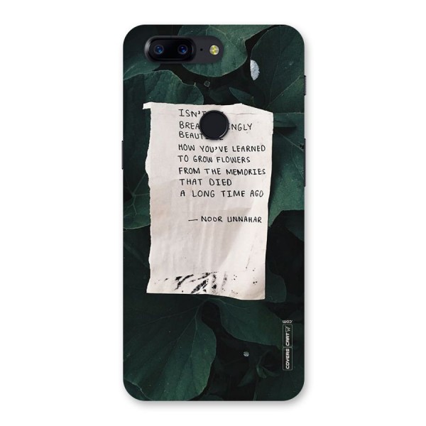 Memories Back Case for OnePlus 5T