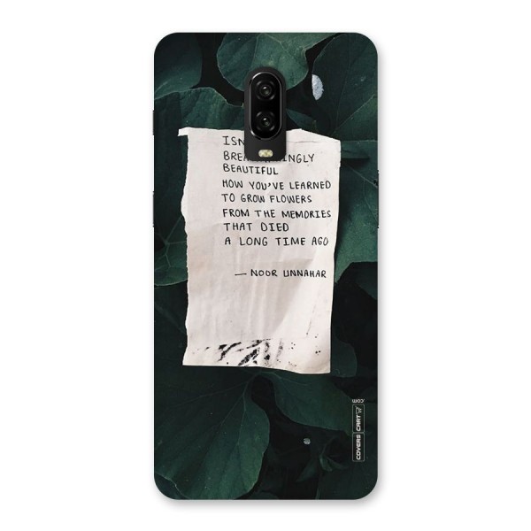 Memories Back Case for OnePlus 6T